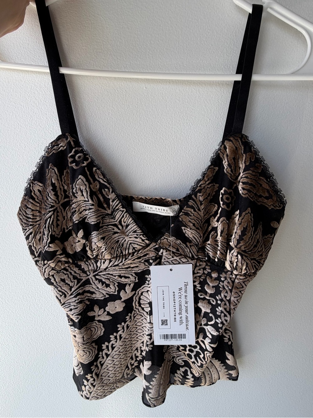 Brand New - 12th Tribe Silver Springs Burnout Velvet Tank - Picture 5 of 7